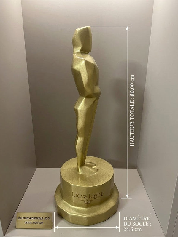 Statuette Trophée Prestige en finition dorée