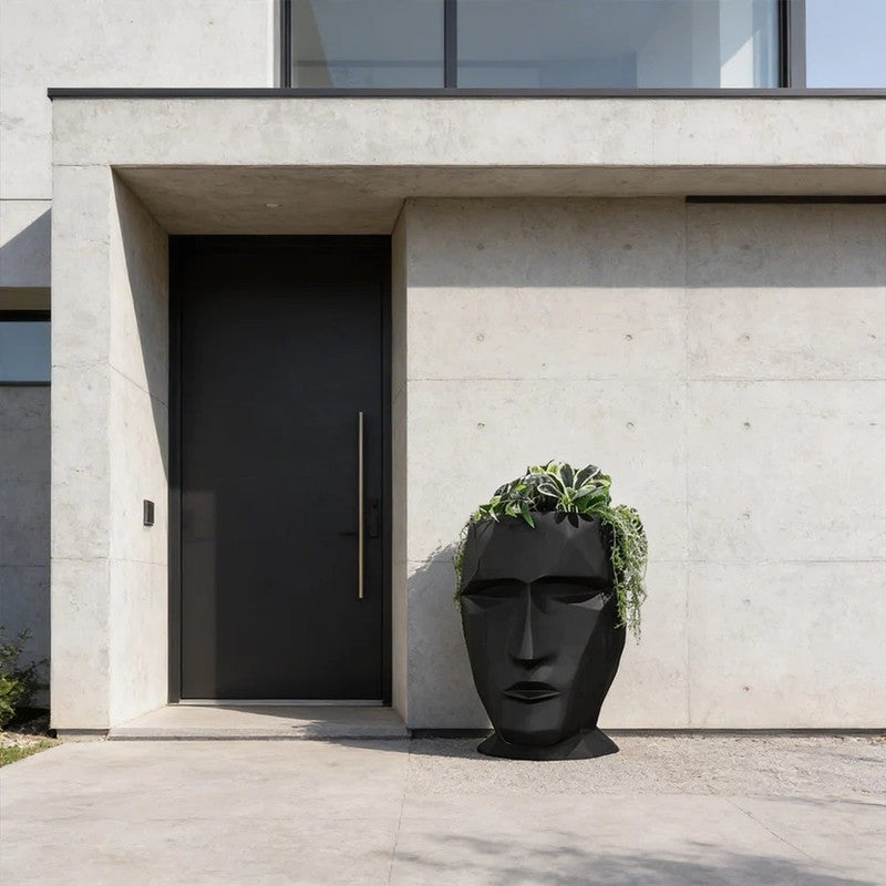Sculpture Visage Abstrait au design minimaliste