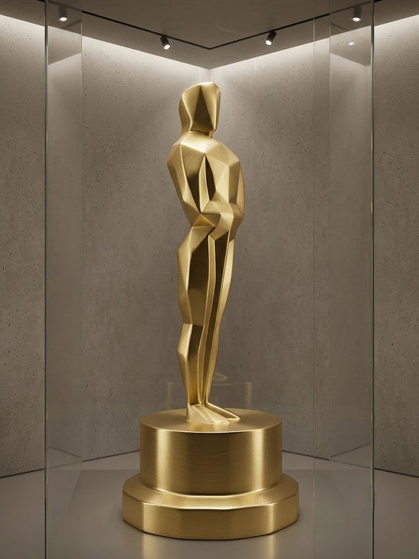 Statuette Trophée Prestige en finition dorée